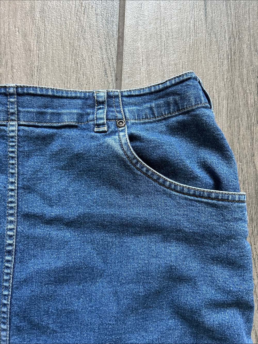 Liz Claiborne Blue Denim Pencil Skirt - Picture 4 of 6